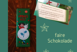 Solidaritätsschokolade zu Weihnachten schenken