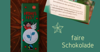 Solidaritätsschokolade zu Weihnachten schenken